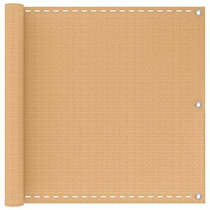 vidaXL Ecran de balcon Dreptunghiular 75 x 300 cm HDPE și Aluminiu