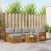 vidaXL Set canapea sectională cu pernă 7 pcs Gri natural și deschis