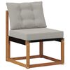 vidaXL Set de canapele de exterior Lemn solid de Acacia și Textilene
