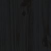 vidaXL Pat de zi, negru, 80x200 cm, lemn masiv de pin