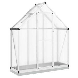 vidaXL Sere cu cadru de bază, argintiu, 169x58x202 cm, aluminiu