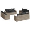 vidaXL Set canapele de grădină cu perne, 12piese gri deschis poliratan