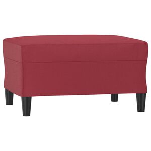 vidaXL Taburet, roșu vin, 70x55x41 cm, piele ecologică