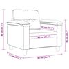 vidaXL Fotoliu canapea, gri taupe, 60 cm, textil microfibră