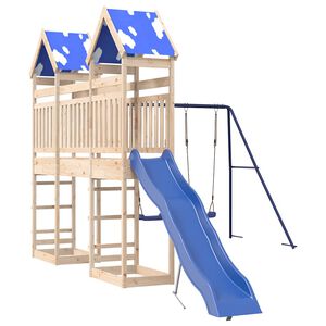 vidaXL Set de joacă pentru exterior, lemn masiv de pin