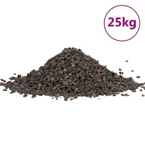 vidaXL Pietriș de bazalt, 25 kg, negru, 5-8 mm