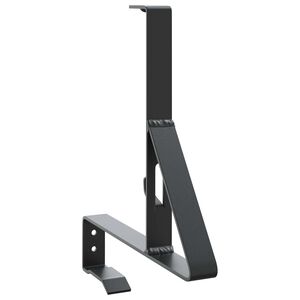 vidaXL Suport pentru Zăpadă Negru 29,5 x 3 x 34,5 cm Oțel