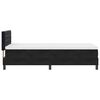 vidaXL Pat cu arcuri cu saltea cu headboard Negru 90 x 200 cm Catifea