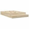 vidaXL Cadru de pat cu depozitare Stejar Sonoma 140 cm Lemn prelucrat