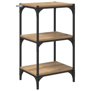 vidaXL Dulap pentru cărți 3 niveluri 40 x 33 x 70,5 cm