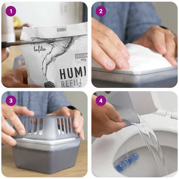 vidaXL Rezerve pentru absorbant de umiditate 24 buc 450 g