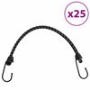 vidaXL Corzi elastice cu benzi reflectorizante/c&acirc;rlige 25 buc. 38 cm