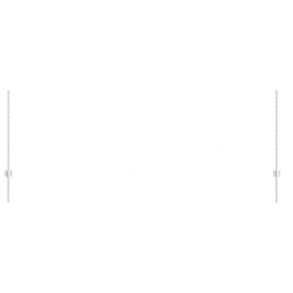 vidaXL St&acirc;lp de gard. 5 pcs Argintiu 100 cm Oțel