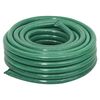 vidaXL Furtun de grădină cu set de racorduri, verde, 0,75", 100 m, PVC