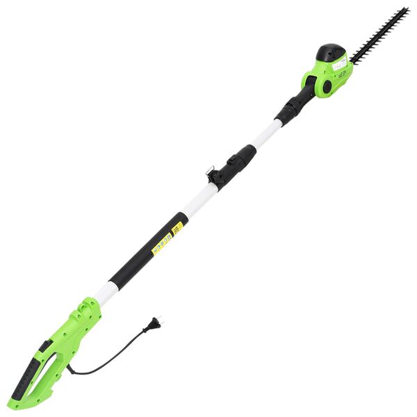 vidaXL Trimmer electric de gard viu cu tijă telescopică, 41 cm, 550 W