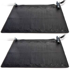 Intex Covor cu &icirc;ncălzire solară, 2 buc. negru, 1,2x1,2 m, PVC, 28685