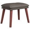 vidaXL Taburet, gri, 45x29,5x35 cm, piele ecologică