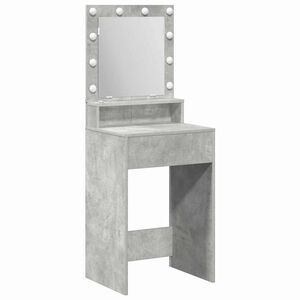 vidaXL Masă de Machiaj Gri din beton 50 x 41 x 135 cm Lemn prelucrat