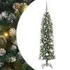 vidaXL Copac Artificial Slăb de Crăciun Verde și alb 150 cm