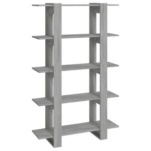 vidaXL Bibliotecă/Separator cameră, gri sonoma, 100x30x160 cm