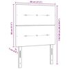 vidaXL Tăblie cap cu headboard Roz 80 cm Piele artificială