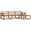vidaXL Set de canapele de exterior 4 buc. natural Lemn Solid de Acacia