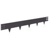 vidaXL Margine pentru gazon 10 buc. 100 x 15 cm Oțel Negru