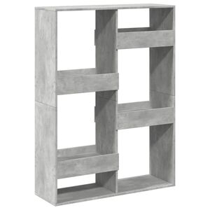 vidaXL Bibliotecă, gri beton, 100x33x135 cm, lemn prelucrat