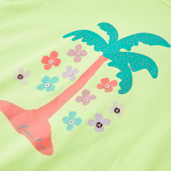 Tricou pentru copii, galben neon, 116