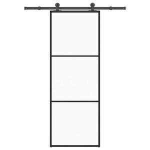 vidaXL Ușă glisantă cu set feronerie, 76x205 cm, sticlă ESG/aluminiu