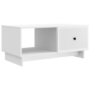 vidaXL Masă de cafea Alb 90 x 50 x 40 cm Lemn prelucrat