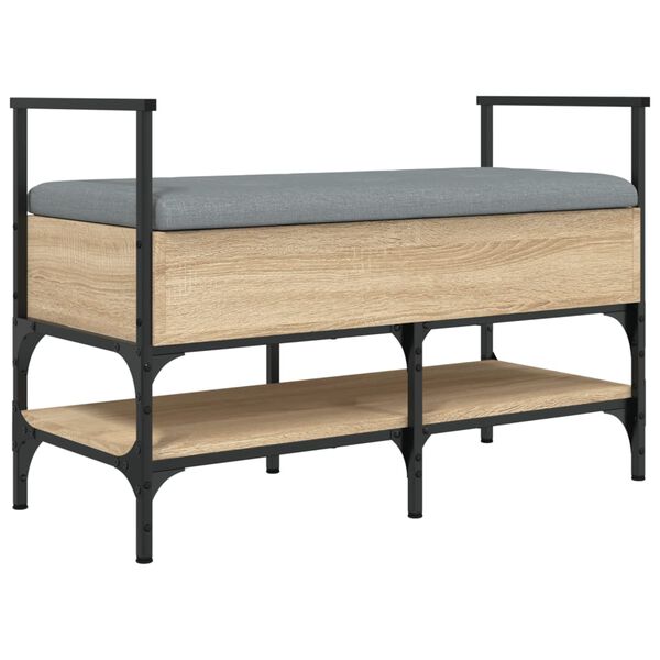 vidaXL Bancă pentru pantofi stejar sonoma 85,5x42x57,5 cm