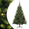 vidaXL Pom de Crăciun Artificial cu Ramuri Hinge, 150 LED-uri Verde