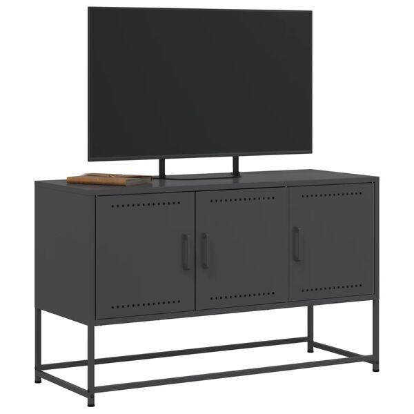 vidaXL Dulap TV, negru, 68,5x39x60,5 cm, oțel