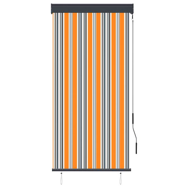vidaXL Jaluzea tip rulou de exterior, galben și albastru, 80 x 250 cm