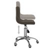 vidaXL Scaune de bucătărie pivotante, 2 buc, gri &icirc;nchis, catifea