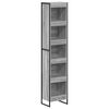 vidaXL Dulap pentru cărți 40 x 30 x 189,5 cm Lemn prelucrat Gri Sonoma