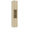 vidaXL Dulap de baie, stejar Sonoma, 30x30x179 cm, lemn prelucrat