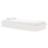 vidaXL Cadru de pat, alb, 90x200 cm, lemn masiv de pin