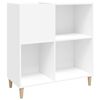 vidaXL Dulap pentru discuri, alb, 84,5x38x89 cm, lemn compozit