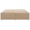 vidaXL Cadru de pat, cappuccino, 180x200 cm, piele ecologică