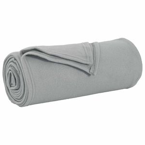 vidaXL Pătură Gri 270 x 240 cm 0.86 kg Molton