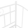 vidaXL Cadru pat canapea, alb, 90x200 cm, metal