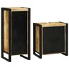 vidaXL Set de mobilier pentru baie 2 buc. Maro Lemn de mango solid