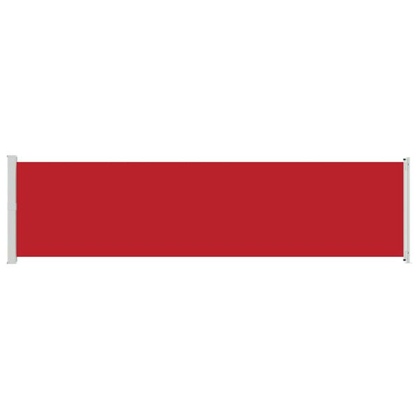 vidaXL Copertină laterală retractabilă de terasă, roșu, 600 x 160 cm