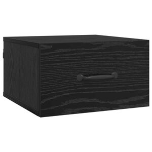 vidaXL Dulap de noapte Stejar Negru 35 x 35 x 20 cm Lemn compozit