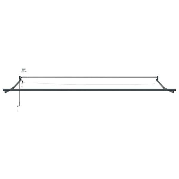 vidaXL Cadru copertină retractabil electric Antracit 4 &times; 3 m Aluminiu