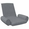 vidaXL Scaun de podea pliabil, gri deschis, material textil