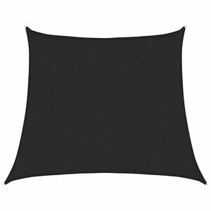 vidaXL P&acirc;nză parasolar, negru, 4/5x4 m, HDPE, 160 g/m&sup2;, trapez