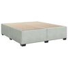 vidaXL Pat box spring cu saltea, gri deschis, 200x200 cm, catifea